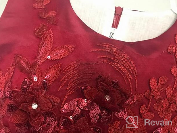 img 1 attached to Weileenice Princess Costume 5-6 Years: 👗 Elegant Burgundy Girls' Clothing to Spark Imagination review by Bob Boan