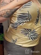 img 1 attached to Women'S Summer Floral V Neck Tank Top By AlvaQ - Casual Sleeveless Shirt review by Cody Bowie