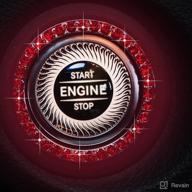 car bling crystal rhinestone engine start ring decals logo