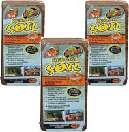 🥥 zoo med hermit soil coconut fiber brick - 3 pack, 600g each logo