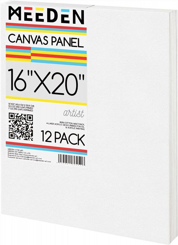 Canvas Boards for Painting, 32 Multipack Blank canvases for Painting,  Painting Canvas for Acrylic, Oil, or Tempera Paint. Great Painting, Drawing  & Art Supplies. Canvas Panels Set 