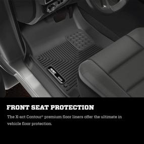 img 3 attached to Husky Liners X-act Contour Series 2nd Seat Floor Liner - Black for 2010-2018 Dodge Ram 2500/3500 Mega Cab - Superior Fit and Protection