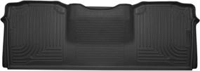 img 4 attached to Husky Liners X-act Contour Series 2nd Seat Floor Liner - Black for 2010-2018 Dodge Ram 2500/3500 Mega Cab - Superior Fit and Protection