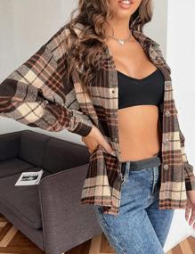 img 2 attached to Lentta Women'S Plaid Wool Blend Shacket: Stylish Button Down Shirt Jacket For Casual Wear