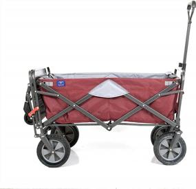 img 2 attached to Складной универсальный универсал с прицепом: MacSports Wine Red Tailgate Companion