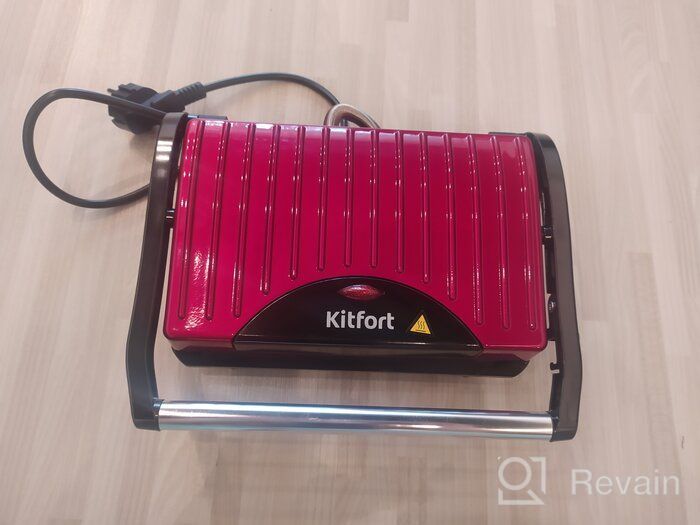 img 3 attached to Sandwich maker Kitfort KT-1609 Panini Maker, red review by Czesawa Derlikowska ᠌