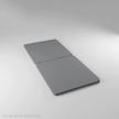 fully assembled twin bunkie board set in grey for mattress and bed support by mayton logo