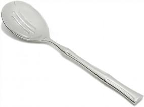 img 1 attached to Fortessa Royal Pacific Slotted Spoon: Durable Stainless Steel, 10-Inch Length