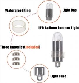 img 1 attached to Color Changing LED Submersible Lights - 50 Pack Waterproof Flashing Lights For Party Decorations, Wedding Centerpieces, Balloons, Paper Lanterns, Halloween And Christmas Events
