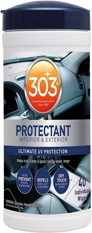 303 protectant plastic finished leather logo