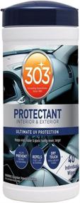 img 4 attached to 303 UV Protectant Wipes: Premium Vinyl, Rubber, Plastic, Tire and Leather Care (40 ct.)