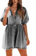 chic and comfortable: get summer ready with pepochic's women's denim dress! logo