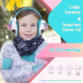 img 3 attached to 🧤 PEAK Earmuff Finger Gloves: Must-Have Cold Weather Accessories for Girls