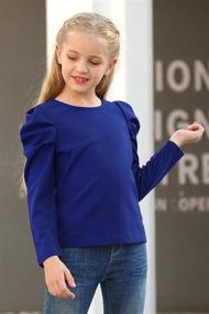 img 1 attached to GORLYA T Shirt Pullover Keyhole GOR1036 Girls' Clothing : Tops, Tees & Blouses