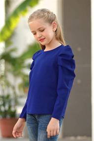 img 2 attached to GORLYA T Shirt Pullover Keyhole GOR1036 Girls' Clothing : Tops, Tees & Blouses