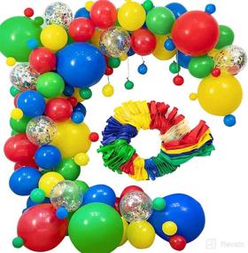 img 4 attached to 🎈 Vibrant Rainbow Balloons Arch Kit: ORDA 110PCS Latex Party Balloons in Assorted Bright Colors - 5In, 10in, 12", 18 Inch Sizes. Perfect Colorful Party Supplies for Boy and Girl Carnival Birthday Decorations