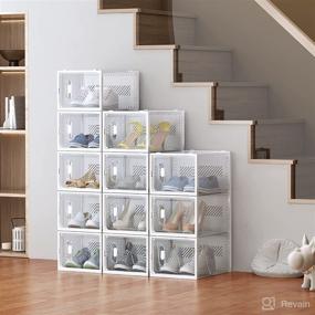 img 3 attached to Storage Plastic Stackable Organizer Containers Storage & Organization and Clothing & Closet Storage