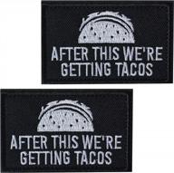 2pcs tacos patch morale tactical bagde military hook and loop badge after this we're getting logo