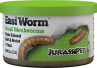 🐢 jurassidiet easiworms: premium large-size aquatic turtle food, 35 g / 1.2 oz - nutritious and delicious! logo