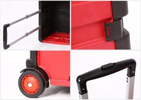 img 1 attached to Livebest Multi-Function Folding Two-Wheeled Shopping Cart: Portable, Lightweight & Adjustable Handle!