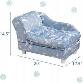 img 3 attached to Velvet Pet Sofa Bed With Washable Cushion And Storage - Ideal For Small Dogs And Cats, Featuring Light Blue Elk Design By Hollypet