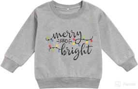 img 4 attached to Christmas Clothes Crewneck Sweatshirt Pullover Apparel & Accessories Baby Boys ... Clothing