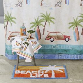 img 2 attached to 🏖️ Experience Tropical Bliss with SKL Home by Saturday Knight Ltd. Paradise Beach Rug – Vibrant Multicolored Design