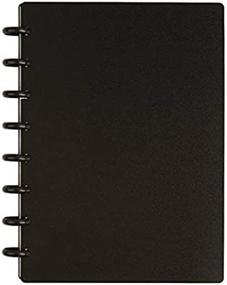 img 1 attached to Black Poly-Cover Junior TUL Customizable Discbound Notebook For Efficient Note-Taking