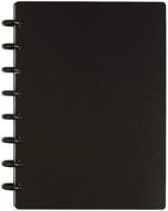 black poly-cover junior tul customizable discbound notebook for efficient note-taking logo