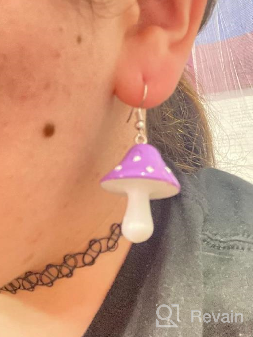 img 1 attached to Quirky and Playful: 12 Pairs of Cute, Weird and Funny Earrings Including Goldfish, Water Bottle, and Milk Tea Dangles for Girls and Women review by Alexandergraham Visoro