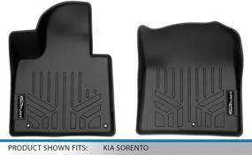 img 1 attached to SMARTLINER Weather Custom Black Sorento Interior Accessories : Floor Mats & Cargo Liners