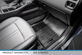 img 2 attached to SMARTLINER Weather Custom Black Sorento Interior Accessories : Floor Mats & Cargo Liners