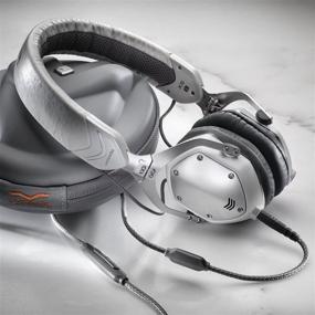 img 2 attached to 🎧 V-MODA XS On-Ear Noise-Isolating Metal Headphone: Folding Design, White Silver