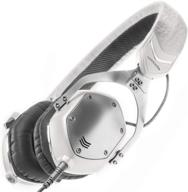 🎧 v-moda xs on-ear noise-isolating metal headphone: folding design, white silver логотип
