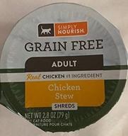 simply nourish adult shreds chicken cats logo