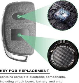 img 2 attached to 🔑 VOFONO Keyless Entry Flip Key Fob for Hyundai Sonata 2014-2017 (FCC ID: TQ8-RKE-4F16, P/N: 95430-C1010)