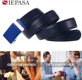 img 3 attached to Siepasa Men'S Genuine Leather Dress Belt With Automatic Fashion Buckle - Elegant Gift Box