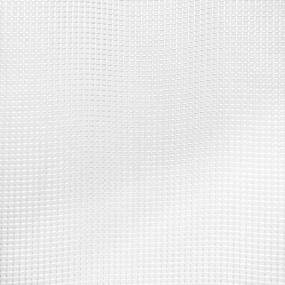 img 2 attached to Textured Elegance For Your Bathroom: MAYTEX White Waffle Fabric Shower Curtain