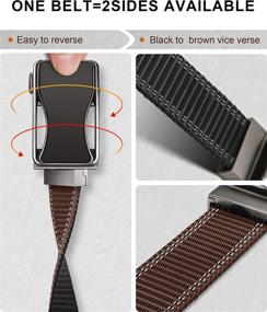 img 3 attached to 👔 Bulliant Sports Casual Men's Accessories: Ratchet Reversible Belts at Belts - Stylish and Versatile!