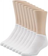 men's 8-pair no show socks: comfort & durability - no nonsense logo