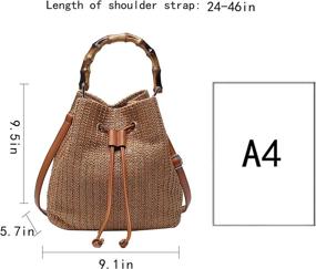 img 3 attached to Buddy Fashion Drawstring Crossbody Shoulder Women's Handbags & Wallets and Shoulder Bags