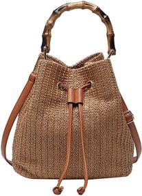 img 4 attached to Buddy Fashion Drawstring Crossbody Shoulder Women's Handbags & Wallets and Shoulder Bags