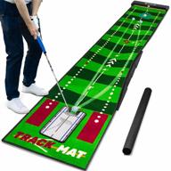коврик для гольфа saplize: совершенствуйте свои удары с видимым отслеживанием траектории и регулируемыми наклонами логотип