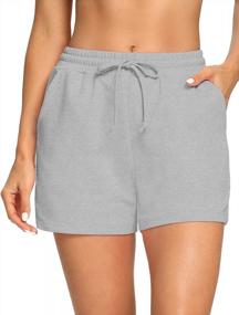 img 3 attached to THANTH Cotton Sweat Shorts For Women - Comfortable Athletic Shorts With Pockets For Summer Casualwear, Running, Gym Workouts And Lounging