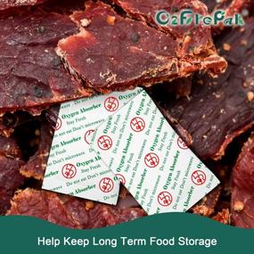 img 3 attached to Пакеты из 200 пищевых кислородных поглотителей от O2Frepak для улучшения качества вяленого мяса и длительного хранения продуктов