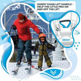 img 1 attached to Teach Your Child Skiing And Snowboarding Fundamentals With Sklon Harness Trainer - Premium Training Leash Equipment For Kids!
