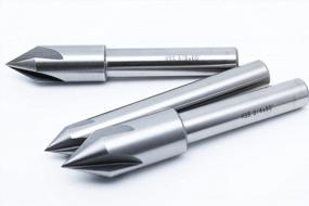 img 2 attached to 3PC High Speed Steel 4 Flute Machine Countersink Set - 1/2, 5/8 & 3/4 Inch 60° Tip