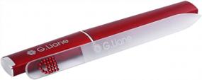 img 4 attached to G.Liane Professional Nail File Kit W/ Austria Crystals - Manicure & Pedicure For Natural, Acrylic & Gel Nails (Red Handbag)