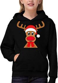 img 1 attached to Christmas Hoodie Holiday Reindeer Sweatshirt Boys' Clothing ~ Fashion Hoodies & Sweatshirts