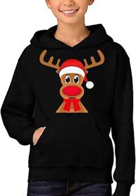 img 2 attached to Christmas Hoodie Holiday Reindeer Sweatshirt Boys' Clothing ~ Fashion Hoodies & Sweatshirts